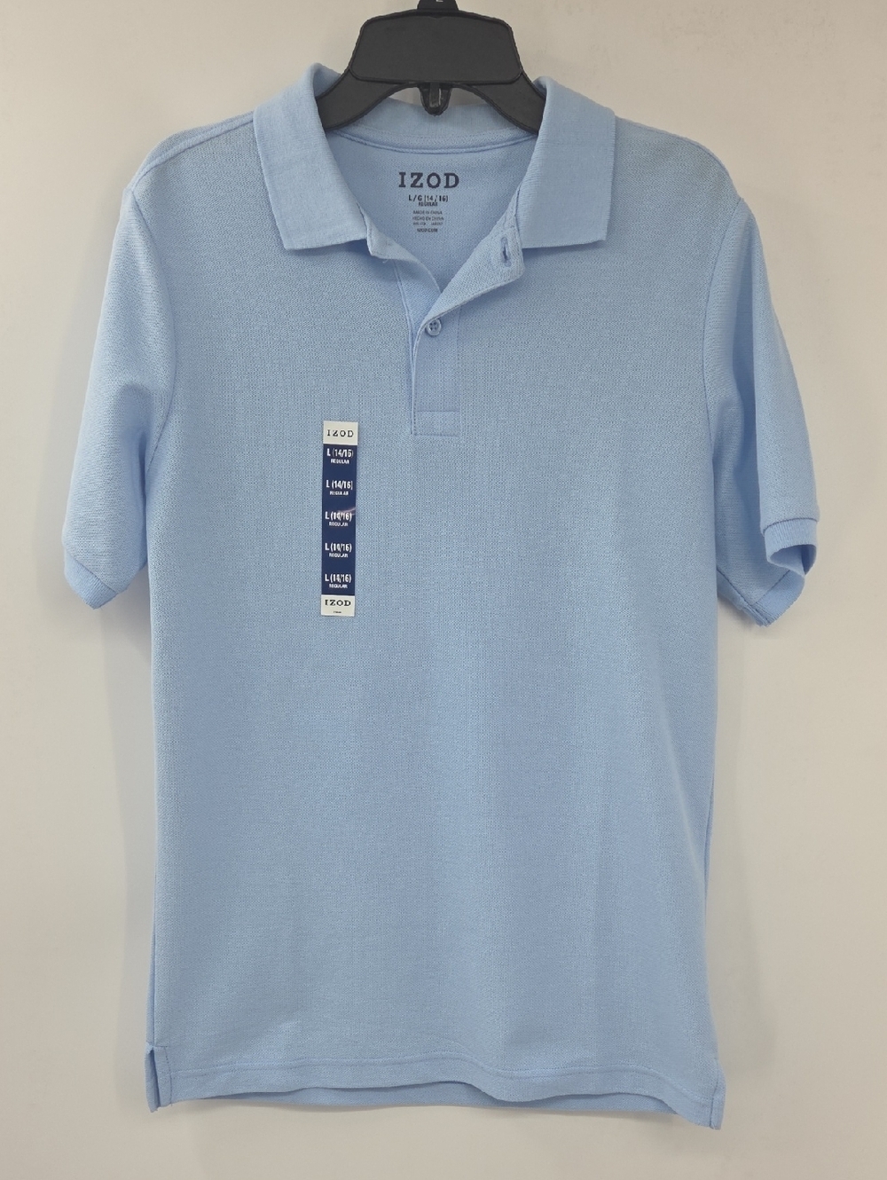 Boys IZOD Light Blue Classic Cotton Polo
